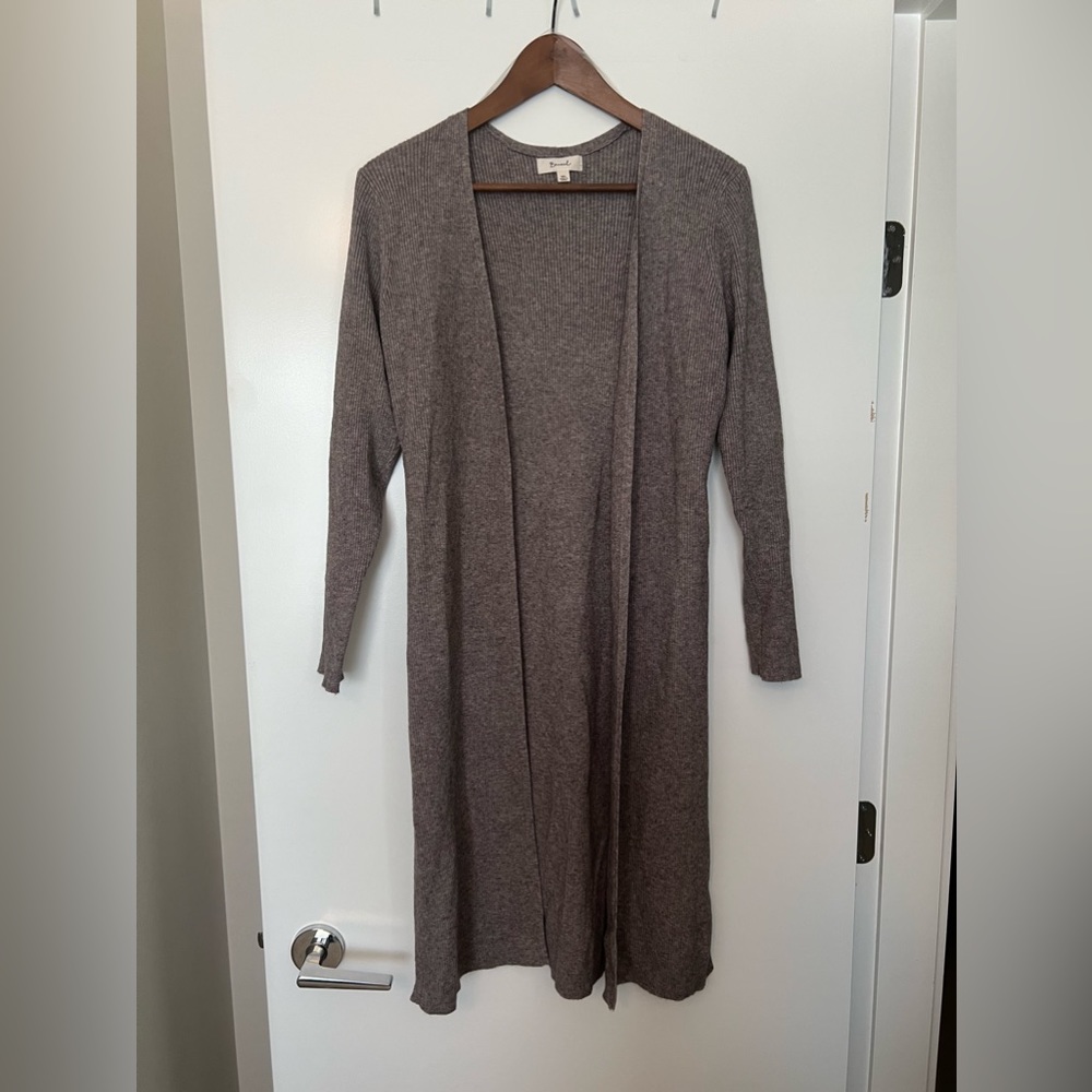 BECUL Grey Long Cardigan